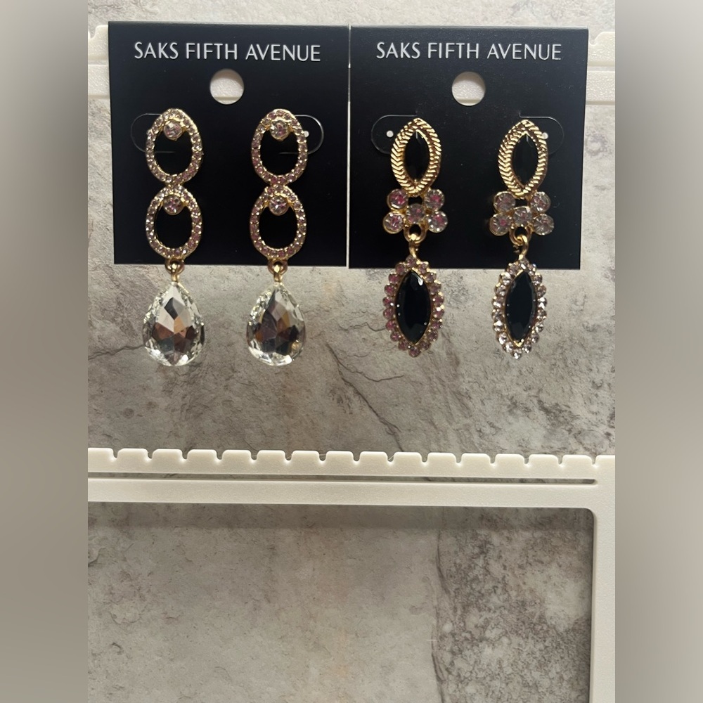 Saks Fifth Avenue Earrings Bundle of 2 - Picture 2 of 3